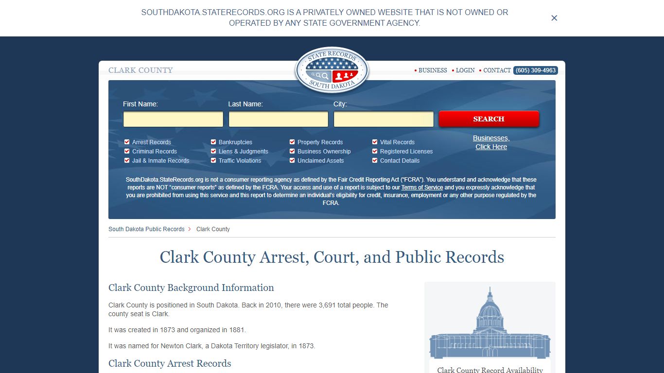 Clark County Arrest, Court, and Public Records